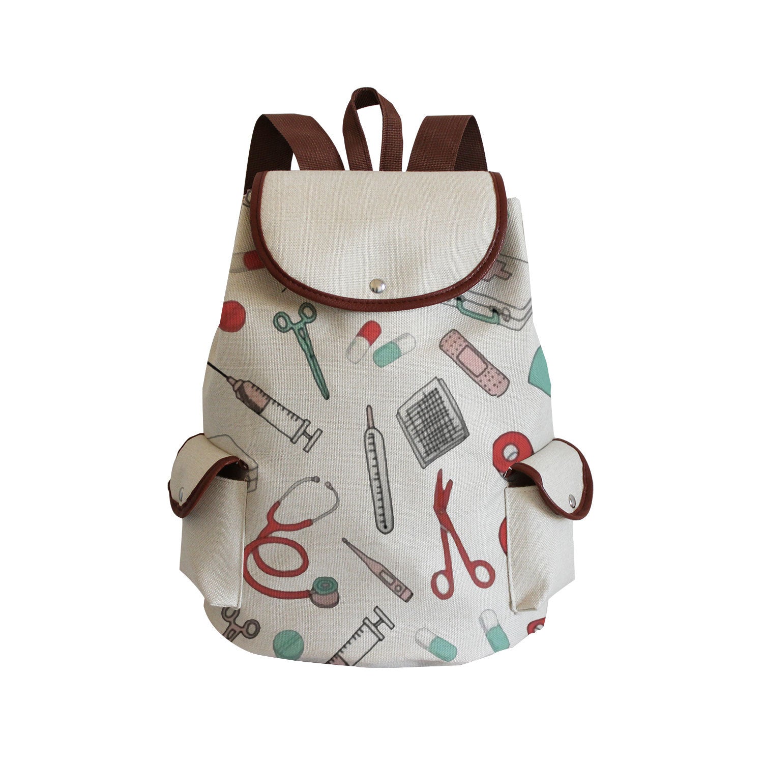 Wholesale Nurse Prints Canvas Backpack